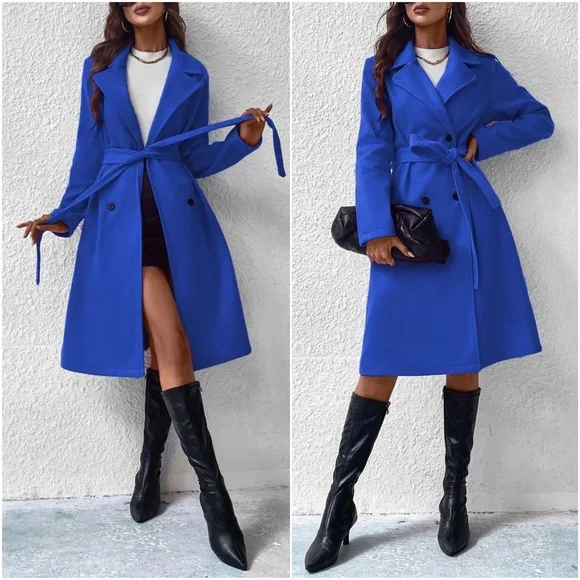 Classic Double Breasted Jacket Coat - Picture 1 of 6